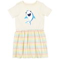 thumbnail image 3 of Inktastic Cute Shark, Little Shark, Blue Shark, Sea Animal Girls Toddler Dress, 3 of 5