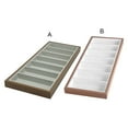 thumbnail image 2 of kurtrusly 7 Grids Glasses Display Tray Cases Organizer Stand Large Capacity Storage Box Sales Counter Showcase Gray, 2 of 6
