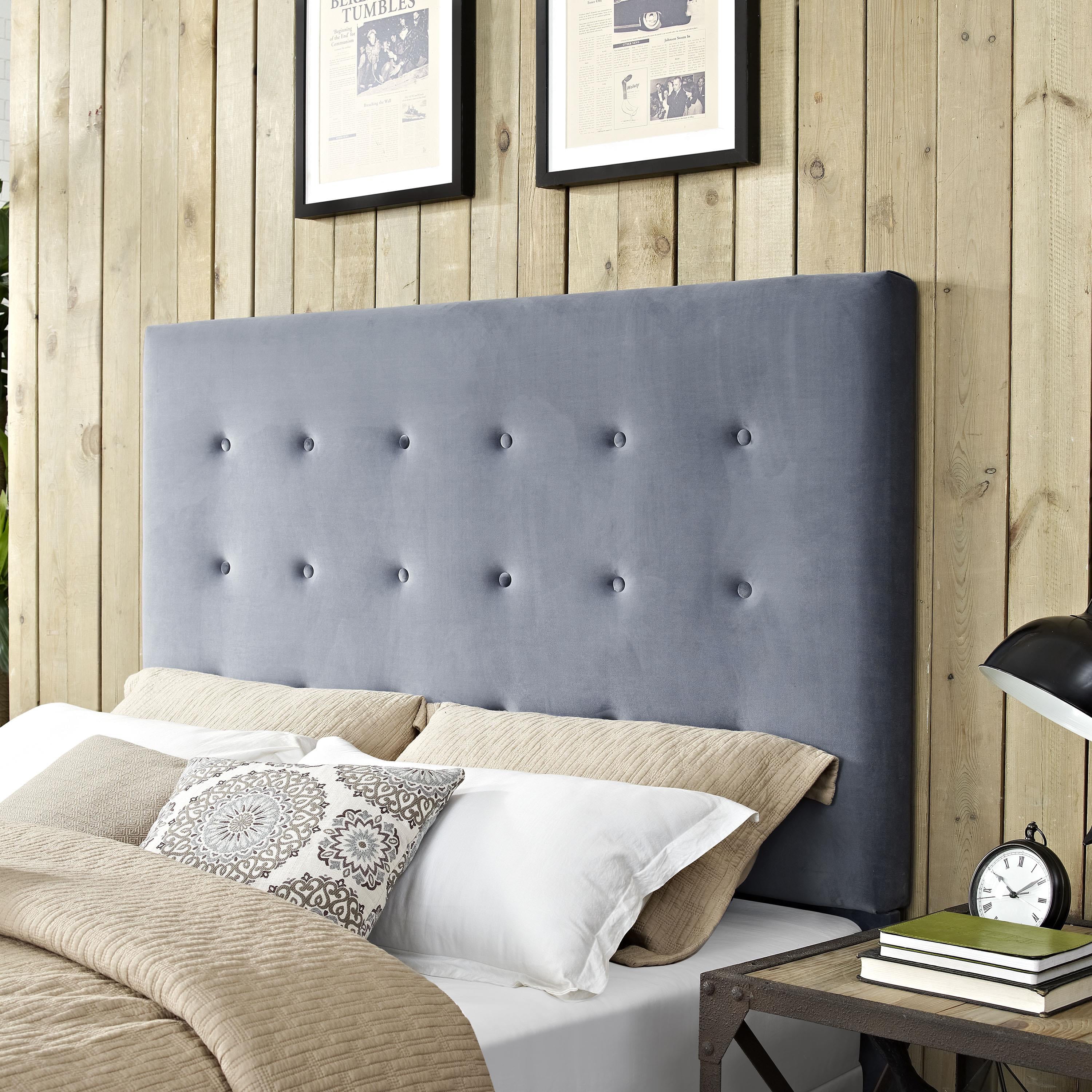 Crosley Furniture Reston Fabric Upholstered King/Cal King Headboard - Cornflower