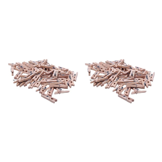Cateissary Pinzas de para manualidades, 100 Uds., decoración multifuncional portátil, pinzas para la ropa, foto, hogar, aula, oficina Type2 NO2