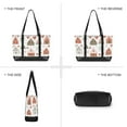 thumbnail image 6 of FORMRS Canvas Laptop Tote Bag for Women with 15.6" Computer Compartments Shoulder Handbag, Red Nordic Christmas, 6 of 7