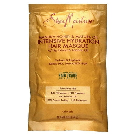 SheaMoisture, Manuka Honey & Mafura Oil Intensive Hydration Hair Masque, 2 oz (57 g) Pack of 4