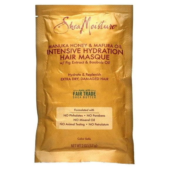 SheaMoisture, Manuka Honey & Mafura Oil Intensive Hydration Hair Masque, 2 oz (57 g) Pack of 2