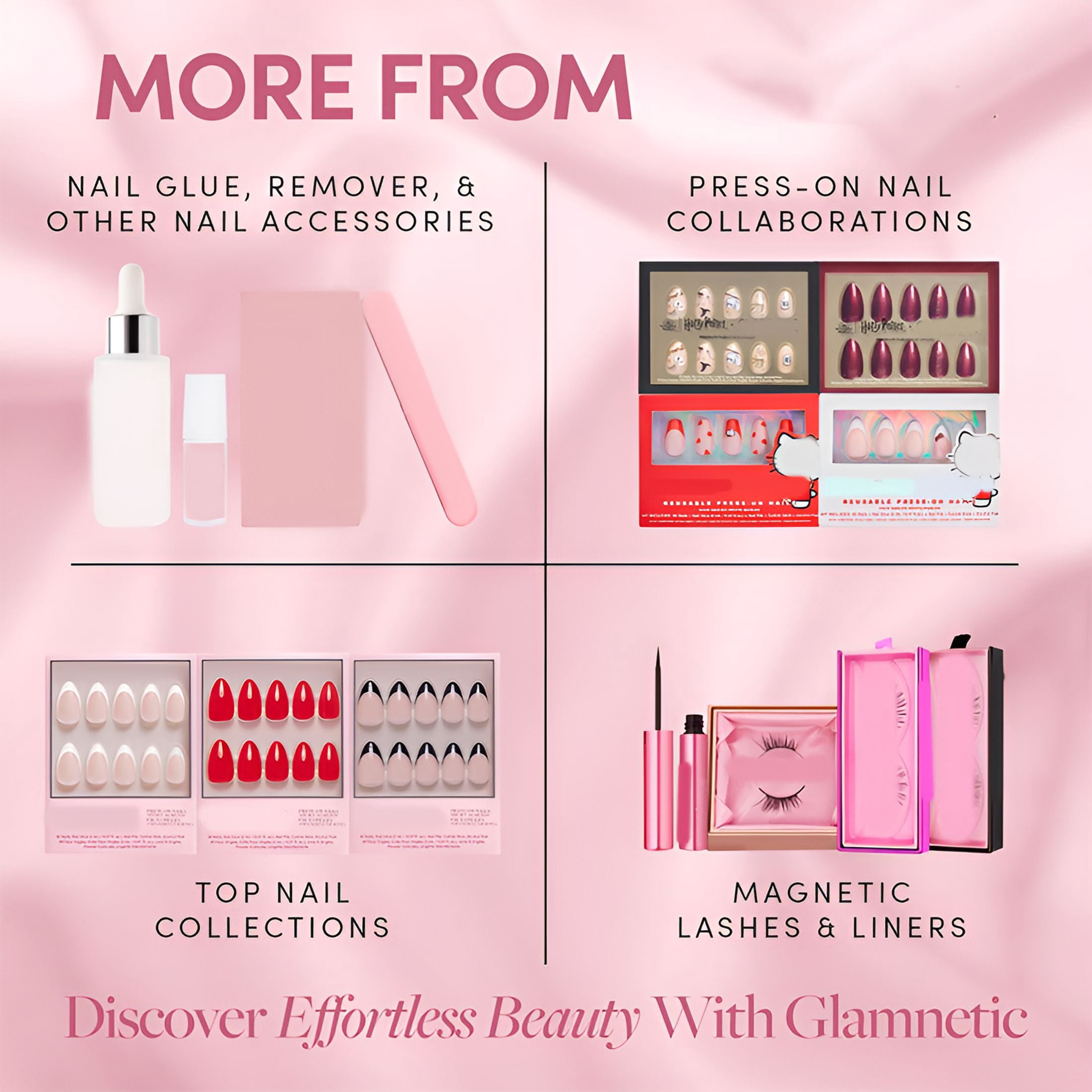 RAGUPEL Press on Nails - Blush Dunes | Short Squoval Fake Nails with Pink French Tips and 3D Accents, Salon Quality Summer Nails | 15 Sizes - 30 Nail Kit with Glue
