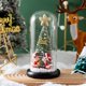 thumbnail image 5 of Mini árbol de Navidad de mesa con luz, adorno navideño, pequeña decoración navideña Base negra, 5 of 7
