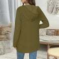 thumbnail image 4 of Uqiangy Classic Open Front Chunky Knitwear Sweater Sweater Coats for Women Women's Clothing Long Sleeve Texture Knit Cardigan Sweaters Long Sleeve Cardigan Fall Cardigan Cable Knit Cardigan Green XL, 4 of 7