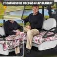 thumbnail image 5 of Whosucclay Rose Floral Pattern 4 Pockets Golf Cart Seat Cover Non-slip for Yamaha EZGO Club Car Icon, Anti‑Slip Golf Cart Seat Protector, 5 of 7