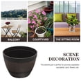thumbnail image 4 of Barrel Planter Large Planter Pot Garden Tree Planter Garden Flower Pot Large Planter for Patio, 4 of 9