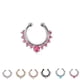 thumbnail image 5 of Minnieouse Anillo de nariz falso, tachuelas, aleación de moda, para el cuerpo, Clip para el tabique, accesorios de joyería Type2 NO2, 5 of 6