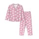 thumbnail image 1 of Fotbe Cute Cat Conjunto de Pijama de Manga Larga para Mujer con Estampado, Ropa de Dormir de 2 Piezas, Conjunto de Casa Suave y Cómodo con Bolsillos-Medium, 1 of 7