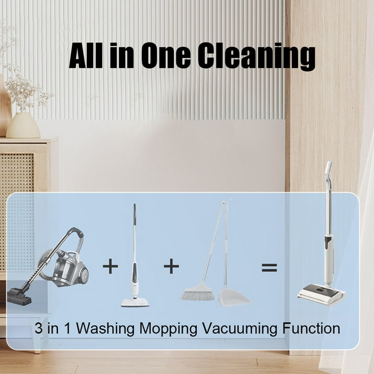 Cordless Wet Dry Vacuum Cleaner Mop Vacuum Combo, One-Step Wash and Mop  Hard Floors and Multi-Surface, Lightweight and Handheld, 60 min Long  Runtime