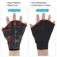thumbnail image 6 of Uxcell Webbed Swimming Aquatic Gloves Printing Water Resistance Training Gloves Dark Gray, S, 6 of 6