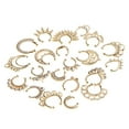 thumbnail image 4 of 21 piezas de cristal falso Hugo para tabique nasal Oro Anillo de nariz de septo, 4 of 9