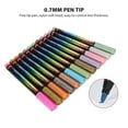 thumbnail image 2 of BreaDeep 12 Colors Acrylic Paint Pens 0.7mm Fine Tip Acrylic Markers DIY Drawing Paint Markers for Wood Stone Glass, 2 of 7