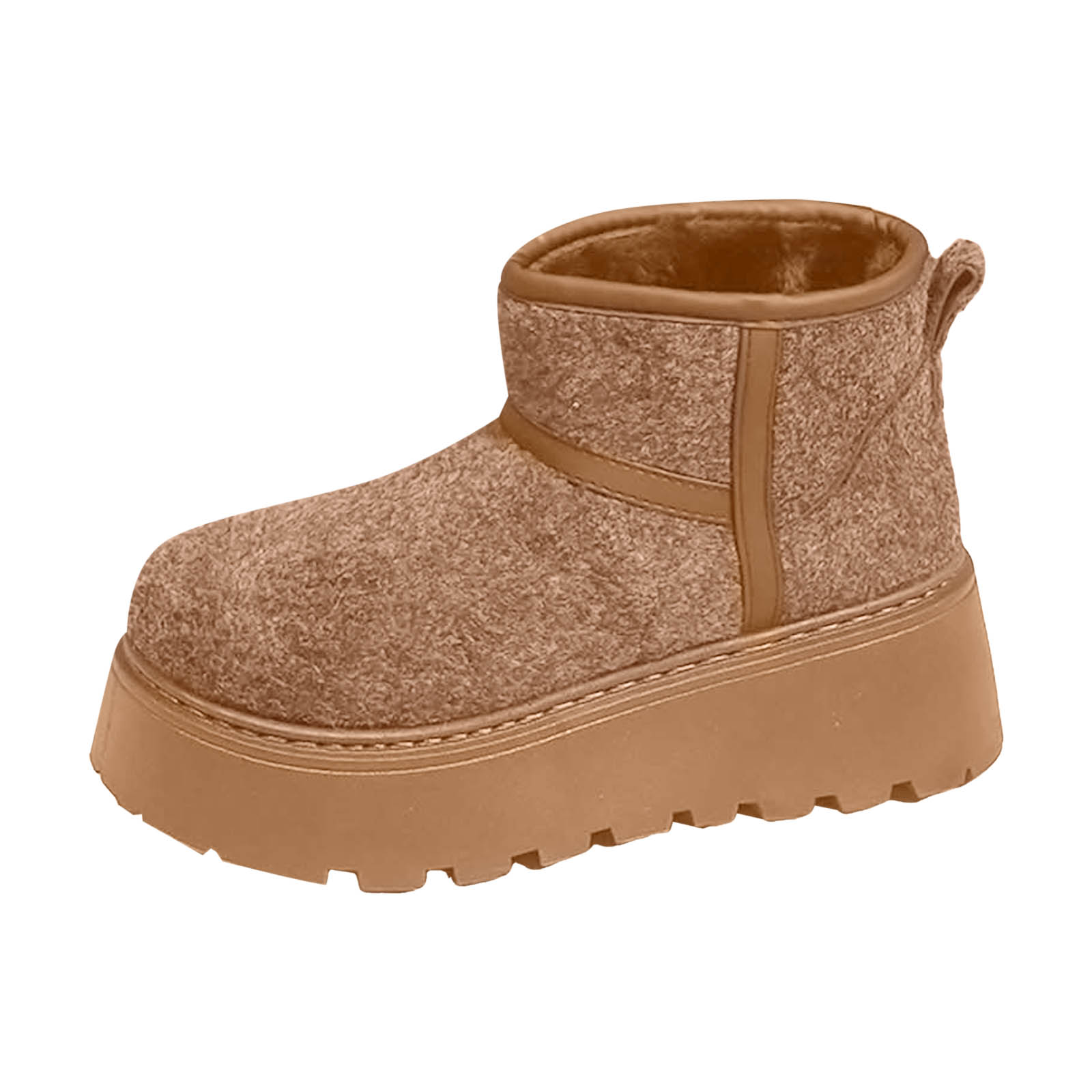 BURUDANI Women's Chunky Sole Snow Boots Warm Faux Fur Lined Winter...