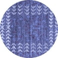 thumbnail image 1 of Ahgly Company Indoor Round Abstract Blue Modern Area Rugs, 6' Round, 1 of 4