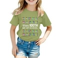 thumbnail image 5 of Coerni Kids Happy 100th Day of School T-Shirt Colorful Crayon Graphic Tee Boys Girls Kindergarten Casual Short Sleeve Tops, 5 of 8