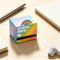 thumbnail image 3 of Translucent Glitter Rainbow Sticky Notes, 105 Sheets Pull Out See Through Notepads, Shimmering Memo Sheets For Journaling & Classroom Supplies, 3 of 5