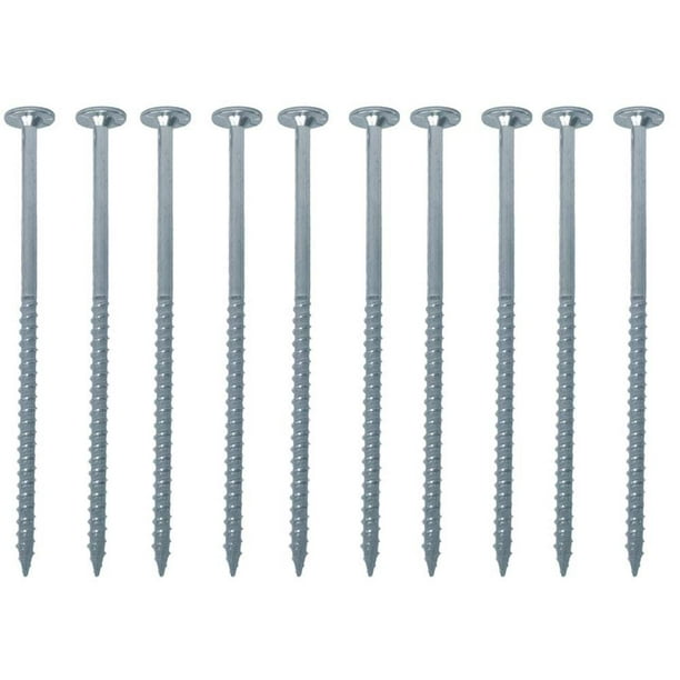 CYQUIO PowerHead Screws 2Inch SelfTapping Oversized Flat Head Wood