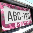 thumbnail image 6 of 1 Pcs Pink Camouflage License Plate Frame,License Plate Cover for Car Decorative Parts,Aluminum License Plate Bracket Holder Rust-Proof for US Standard Car, 6 of 8