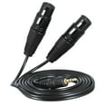 thumbnail image 2 of Cable adaptador de audio de 3 pines, doble XLR macho hembra a RCA macho de 3,5 mm. 3 metros, 2 of 9