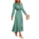 thumbnail image 1 of Vestido PRETTYGARDEN Midi Verde con Plisados y Diseño Swiss Dot Talle XL, 1 of 8
