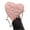 Pink, variant on Mini Coin Purse Heart Shape Crossbody Handbag Shoulder Bag Wallet for Womens