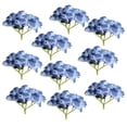 thumbnail image 1 of 10 cabezas de flores artificiales de hortensia de seda de 10 cm para decoración de bodas DIY Azul oscuro, 1 of 9