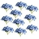 thumbnail image 1 of 10 cabezas de flores artificiales de hortensia de seda de 10 cm para decoración de bodas DIY Azul oscuro, 1 of 9