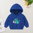thumbnail image 2 of yocbz Back to School Hoodies Boys Toddler Hoodies Boy's Hooded Sweatshirt with Pocket Solid Color Pullover Hoodies for Toddler Girl Blue,Size for 3-4 Years, 2 of 7