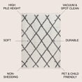 thumbnail image 2 of JONATHAN Y MERCER SHAG 3 x 5 Area Rug, Mercer Plush Tassel Moroccan Geometric Trellis - Cream/Gray, MCR104B-3, 2 of 3
