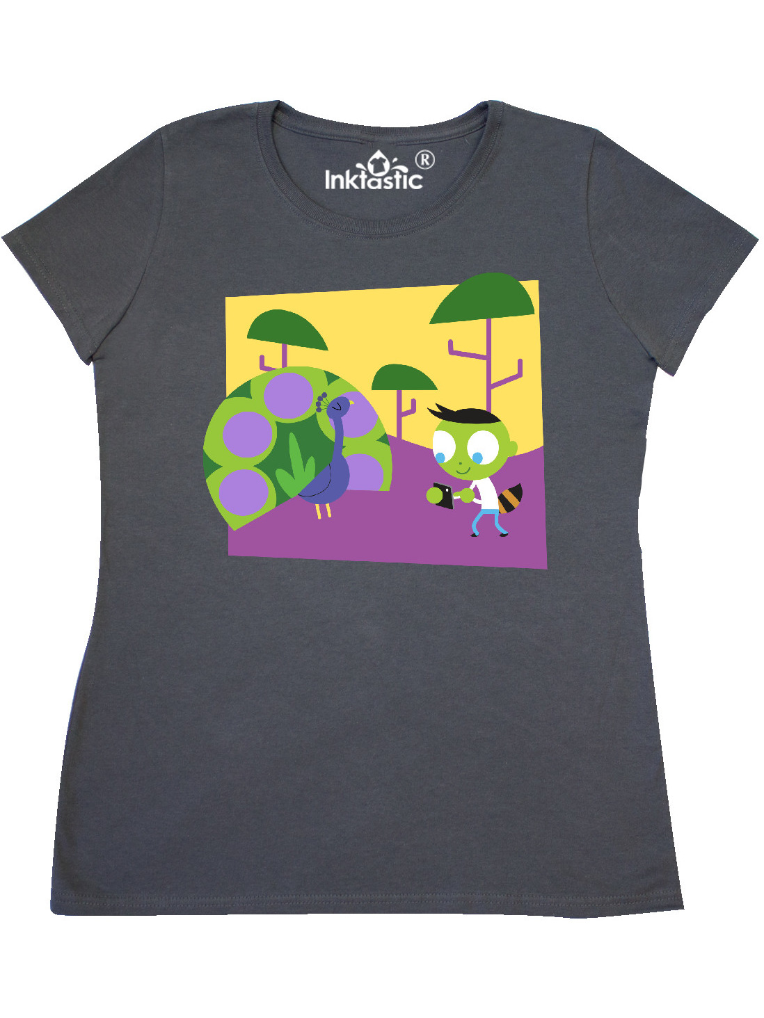 peacock t shirt women's