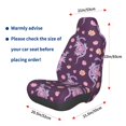 thumbnail image 3 of Wukai Snake And Flower Full Set Car Seat Covers with Soft Padding Universal Auto Front Seats Protector and Cushion Mat, 3 of 5