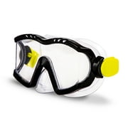 Dolfino Adult Swim Mask, Black/Yellow, Unisex
