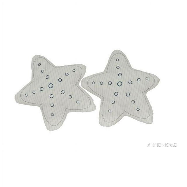 Old Modern Handicrafts Oreiller Étoile AB905&44; Blanc - Pack de 2