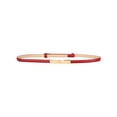 thumbnail image 1 of Cinturón de cintura de mujer INSPIRE CHIC de cuero sintético con hebilla de metal rectangular color rojo vino 55-95cm/21.65-37.4, 1 of 6