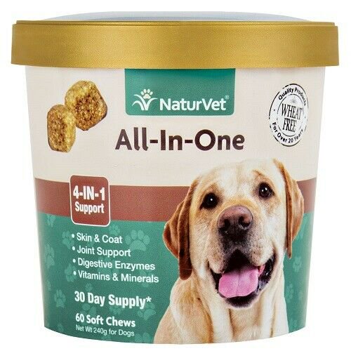 Dog Supplements Digestion Skin & Joint Health All In One Multivitamin