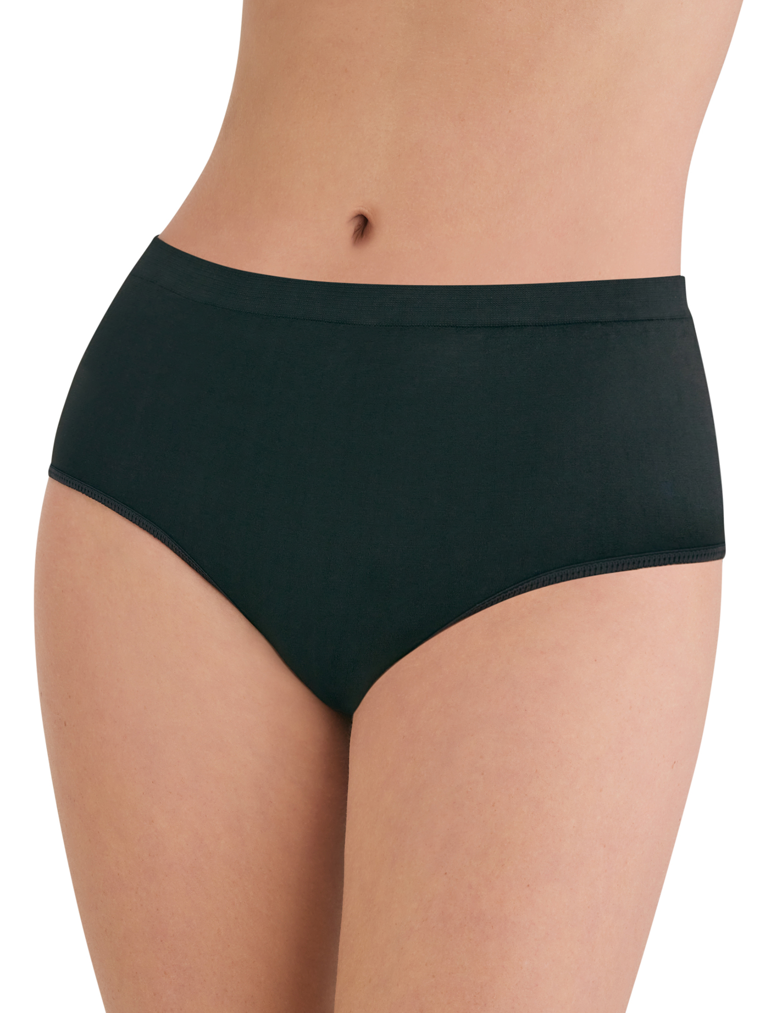 Joyspun Women's Seamless Brief Panties, 6-Pack, Sizes XS-XXXL