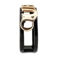 thumbnail image 4 of Women's Stainless Steel IP Rose Gold+ IP Black 2.96(g) Engagement Ring, 4 of 6
