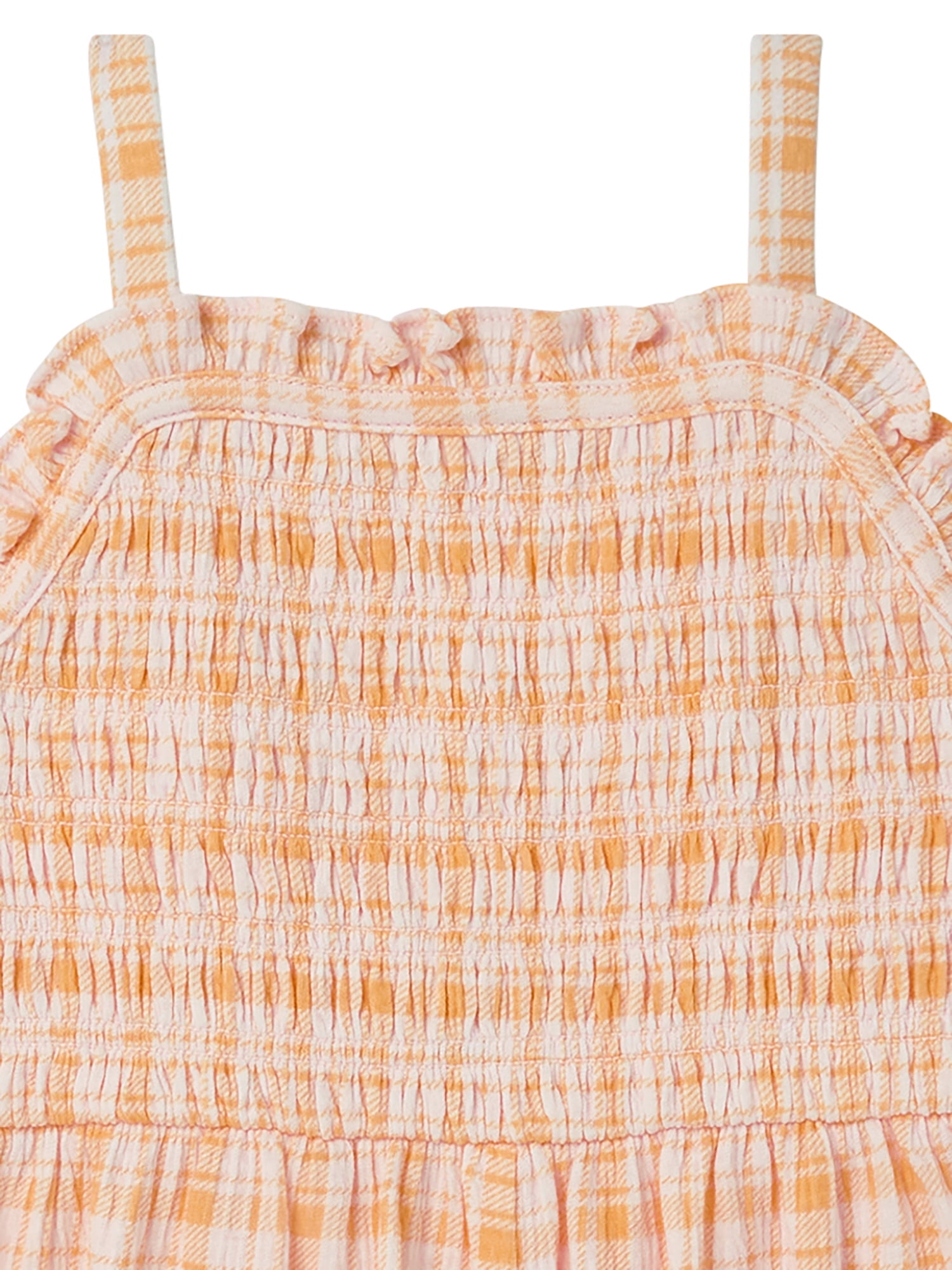 Modern Moments by Gerber Toddler Girl Smocked Romper, Sizes 12 Months - 5T