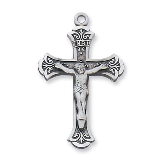 McVan 1.39 x 0.86 x 0.14 in. Sterling Silver Crucifix Pendant