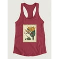 thumbnail image 3 of Golden Bird Of Paradise Racerback Tank Women -Sydenham Edwards Designs, Female Medium, 3 of 4