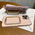 thumbnail image 3 of For iPhone 12 Pro 6.1 inch Cover Shiny Rhinestone Kickstand Shockproof TPU Phone Case, 3 of 5