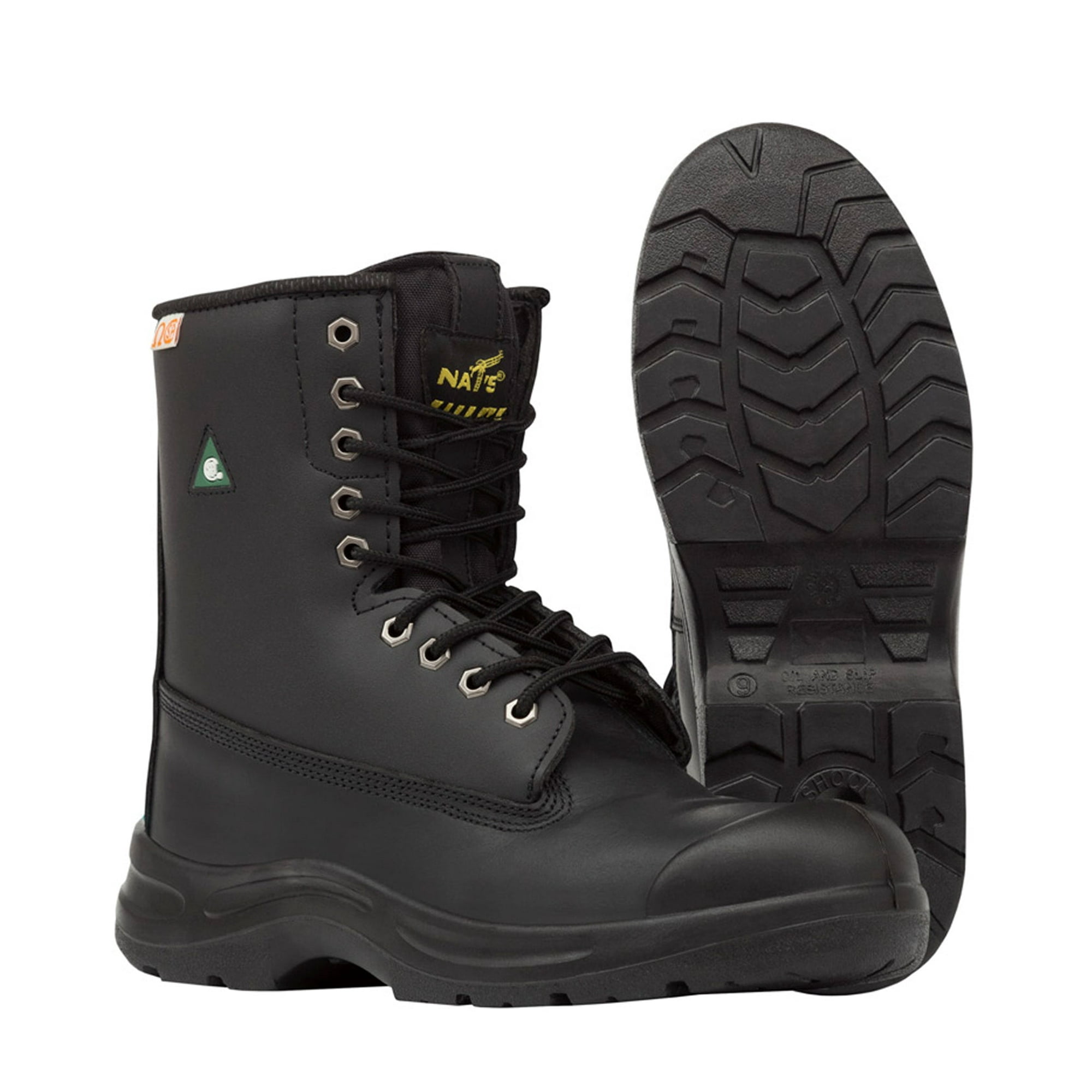 Nat s S420 8 Full Grain Leather Work Boots Walmart