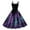 Purple, variant on UngA Christmas Womens Dress Sleeveless Spaghetti Straps Xmas Dresses Printed A-Line Swing Evening Women's Party Dress,Size M