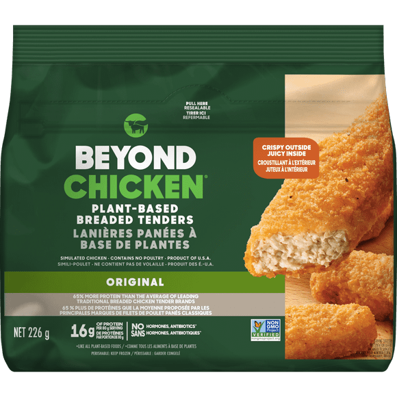 Trenders de poulet panés Beyond Meat, 226g Trenders de poulet panés à base de plantes Beyond Meat, 226g