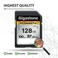 thumbnail image 2 of Giga SD Card 128GB 2-Pack V30 SDXC Memory Card High Speed 4K Ultra HD UHD Video Compatible with Canon Nikon Sony, 2 of 5