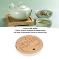 thumbnail image 4 of BANDEJA DE TÉ REDONDA, BANDEJA DE TÉ DE MADERA PORTÁTIL FÁCIL DE LIMPIAR PARA LA OFICINA, 4 of 7