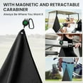 thumbnail image 6 of Magnetic Carabiner Golf Towel, 16X16 Inch Quick-Dry Microfiber For Golf Gear, 6 of 6