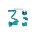 thumbnail image 4 of CORBATA DE LAZO PREATADA PARA HOMBRES INSPIRADA CHIC, CON CORREA AJUSTABLE, COLOR SÓLIDO, CORBATA DE PUNTO, AZUL TEAL, 4 of 5